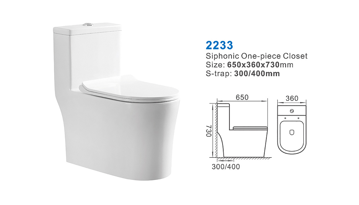 2233-one piece toilet China