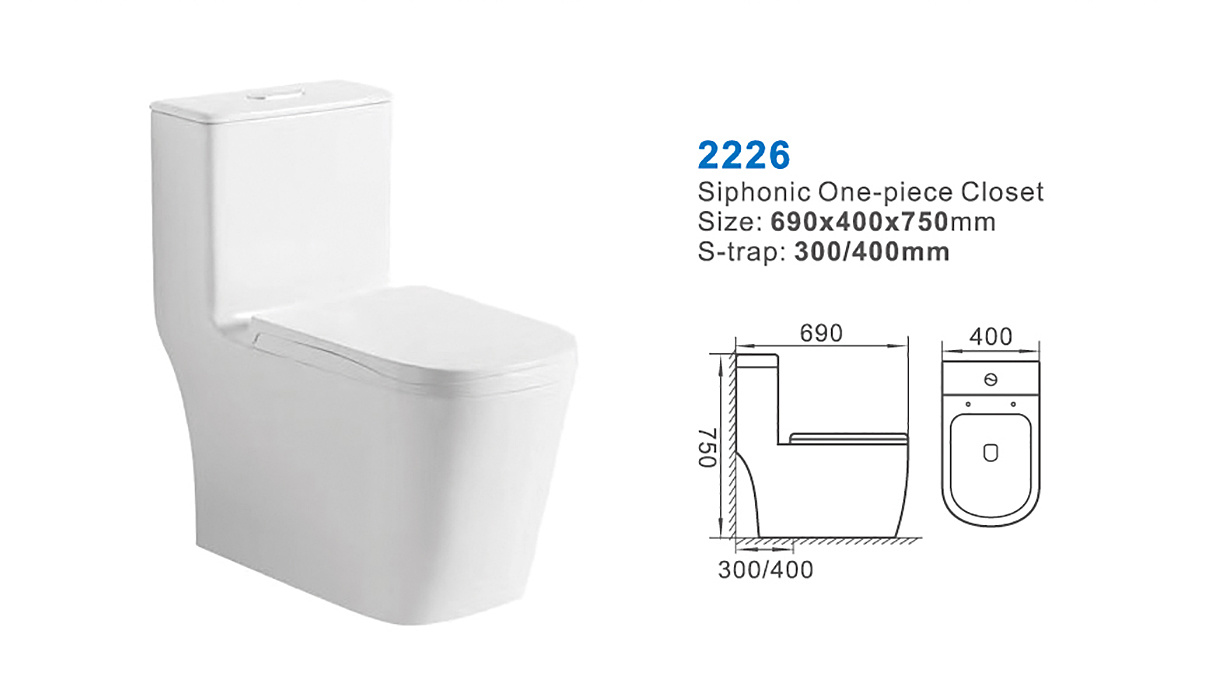2226-one piece toilet price