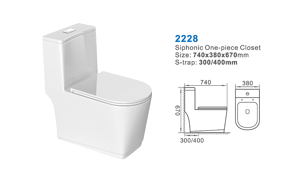 2228-one piece toilet suppliers