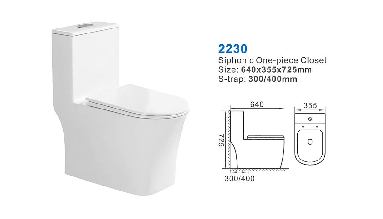 2230-one piece toilet factory