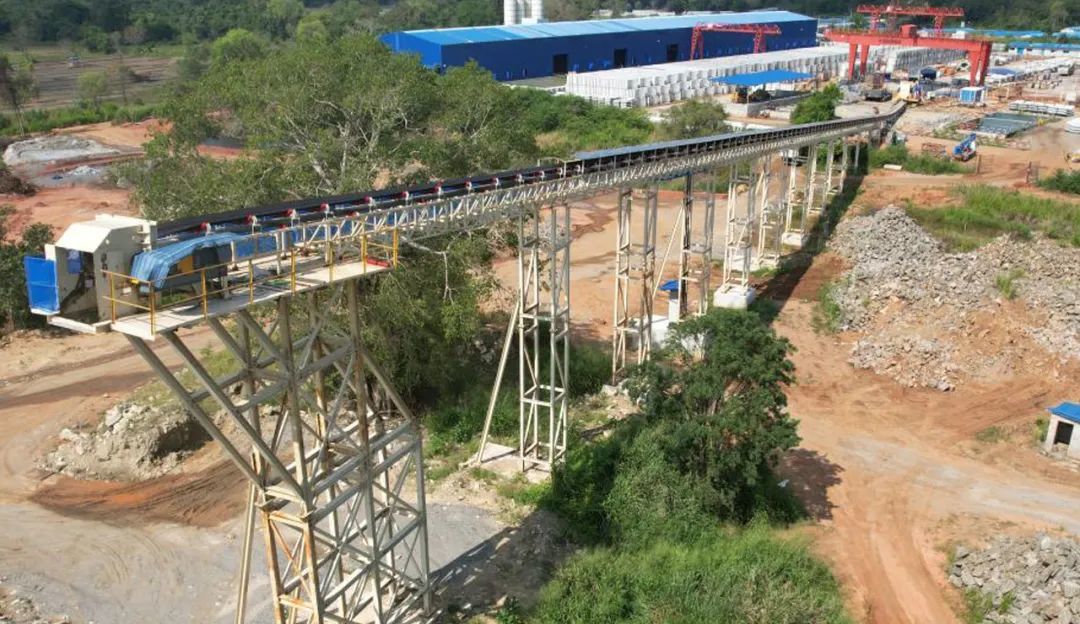 鐵建重工皮帶機運輸系統助力斯里蘭卡引水工程建設
