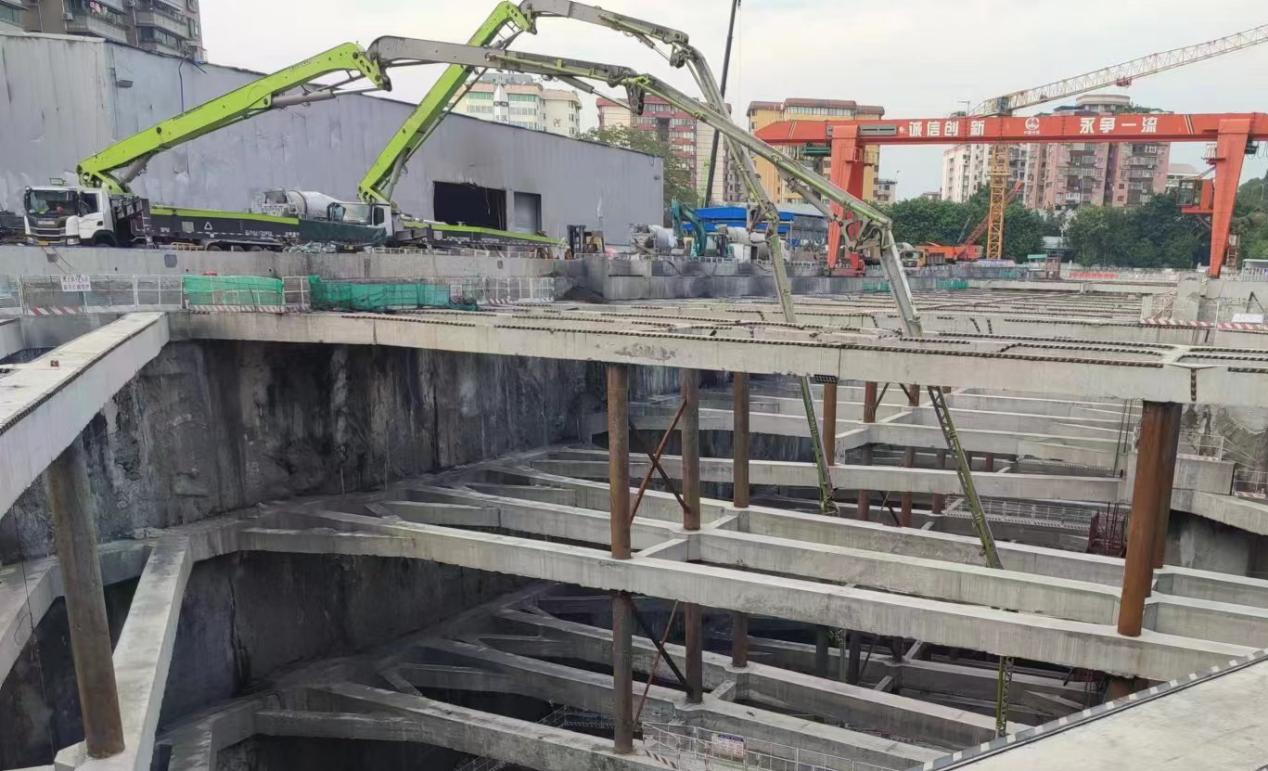 臂架穩，打料快！中聯重科泵車助力廣州首條環線地鐵建設新突破
