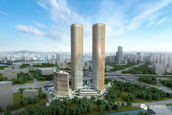 浙江龐源參建浙江之門項目風采