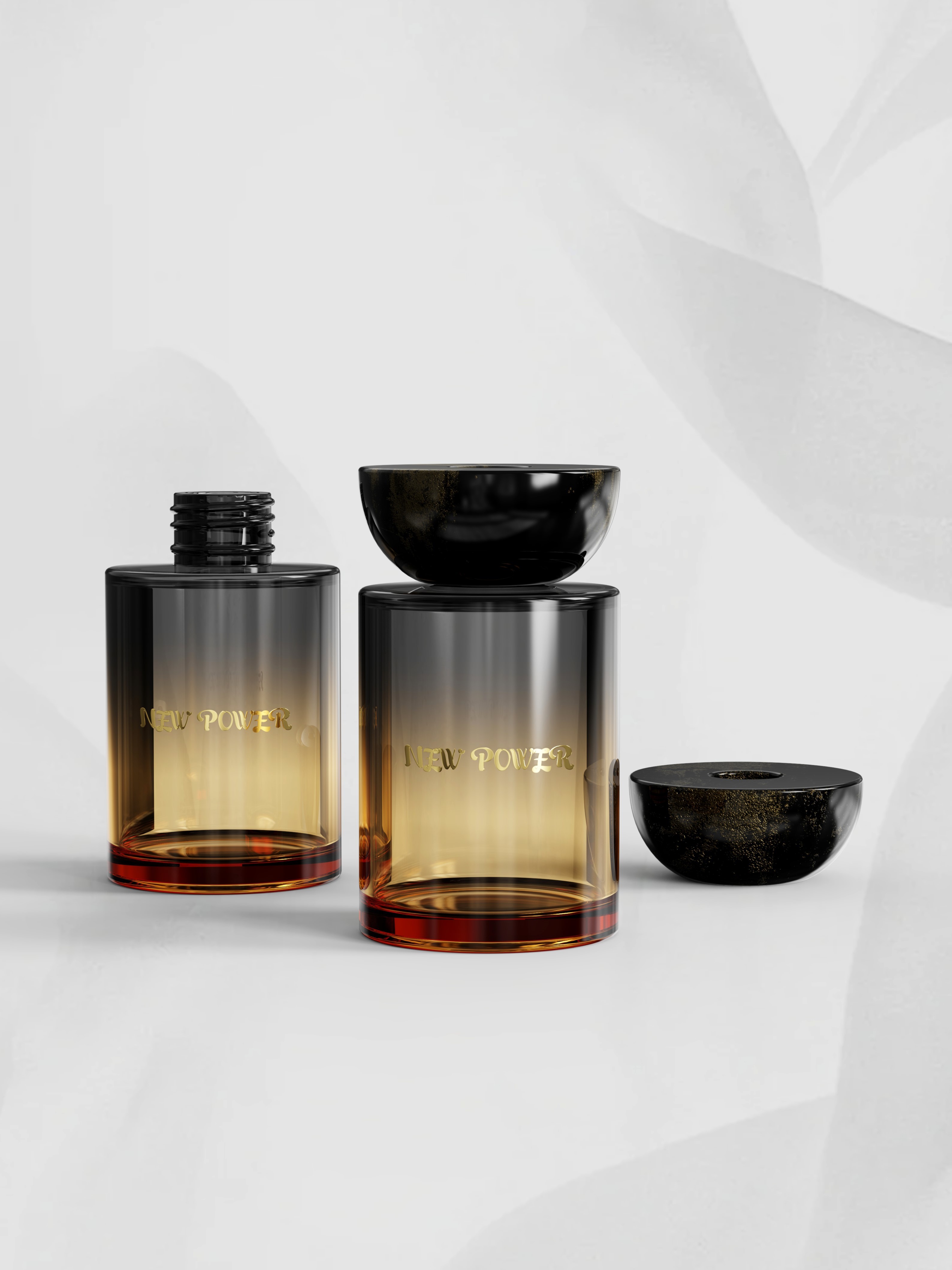 Aromatherapy bottle design: solidified olfactory poetry