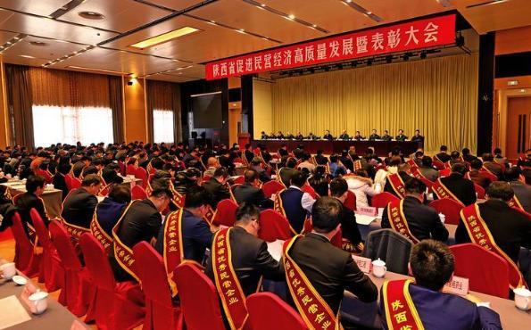 陕西省促进民营经济高质量发展暨表彰大会召开