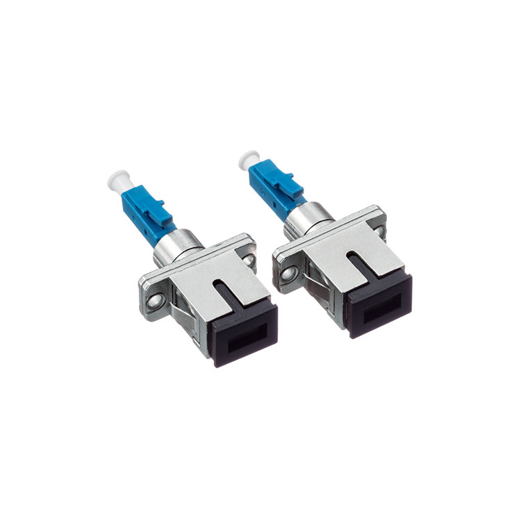 LC Female To SC Male Singlemode Hybrid Fiber Optic Adapter