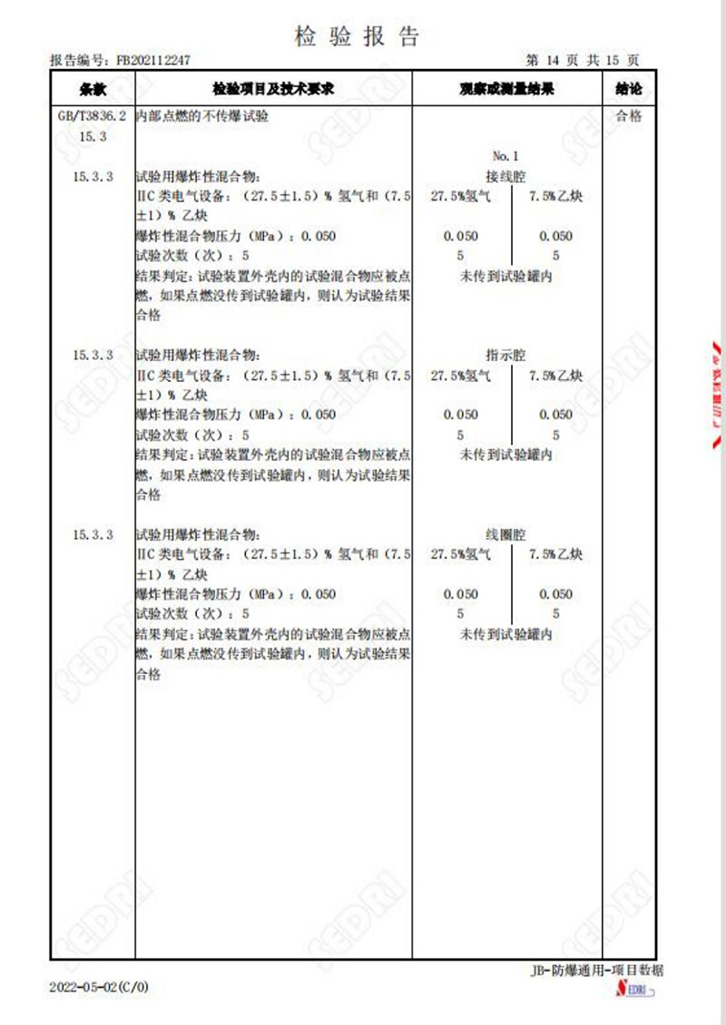 檢驗報告