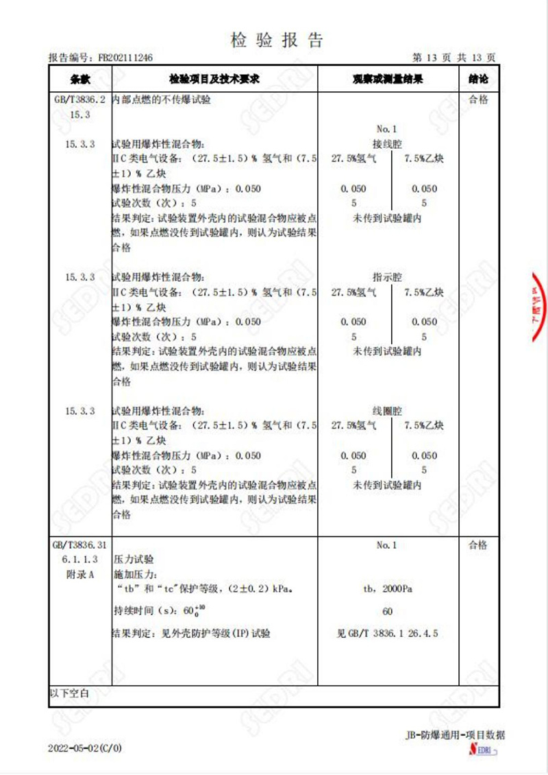 檢驗(yàn)報告