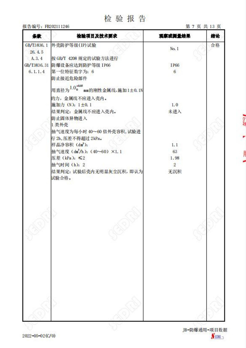 檢驗(yàn)報告