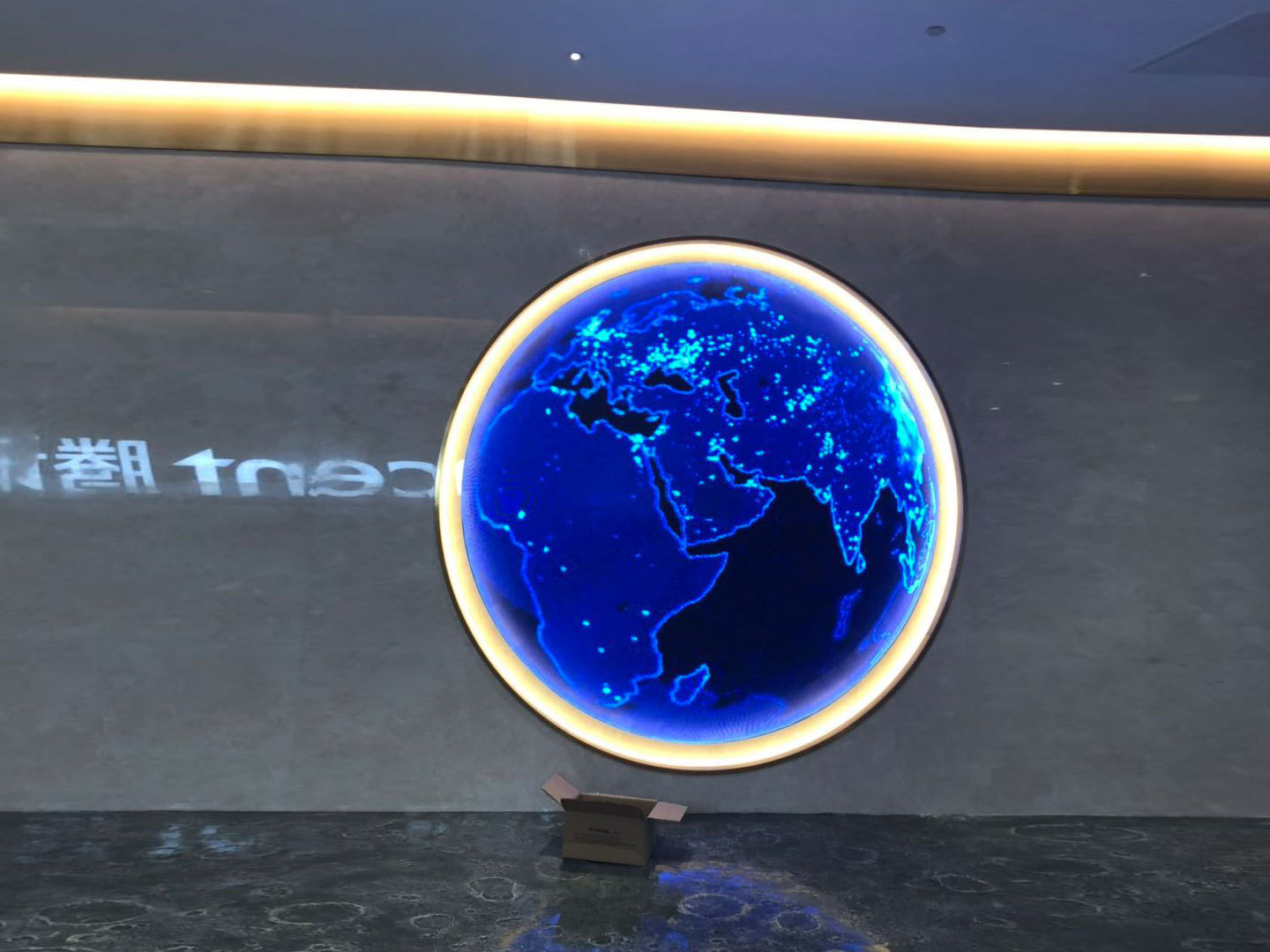 P4 indoor 4m diameter dome shape LED display in Tencent building in shenzhen