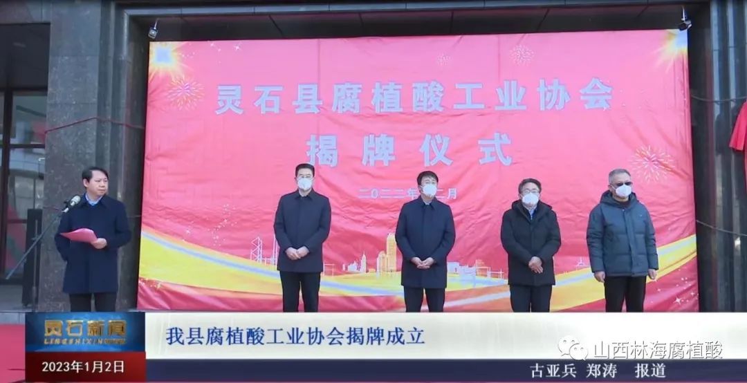 热烈庆祝灵石县腐植酸工业协会揭牌成立