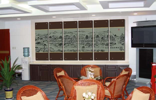 西安咸阳国际机场榆林贵宾厅壁画