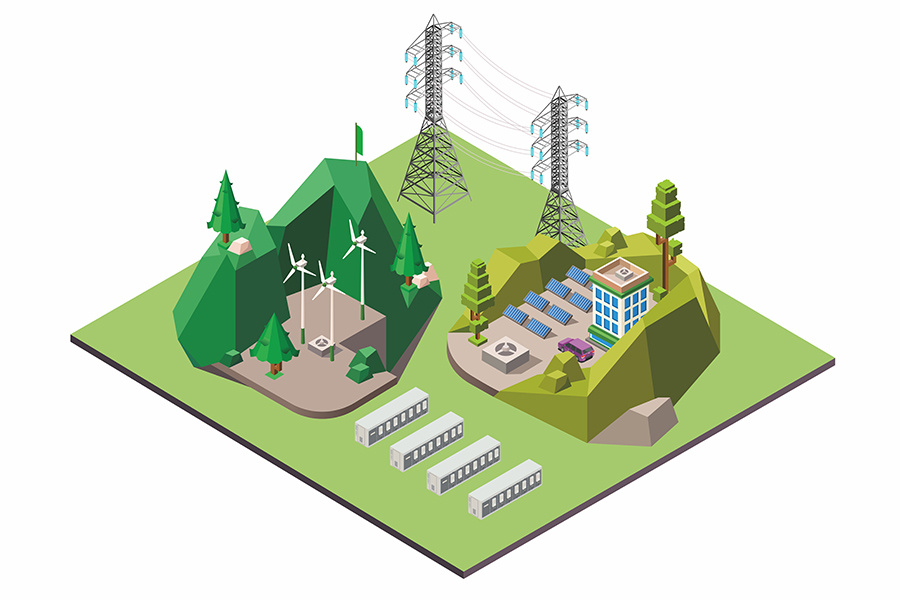 Microgrid / off-grid energy storage