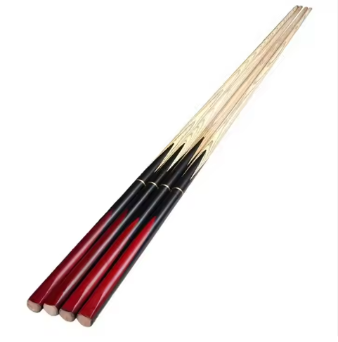 Wholesale custom 145cm snooker accessories 3/4 split pole with ash wood butt sleeve and brass joint