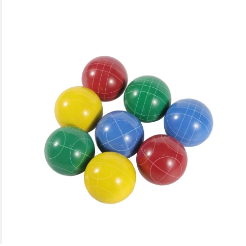 High quality 100mm resin marble balls set for home yard and lawn games in the backyard