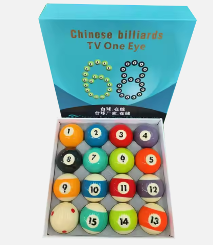 16 phenolic resin billiard sets with high-strength 57.2mm cue balls for sports boxing matches TV series