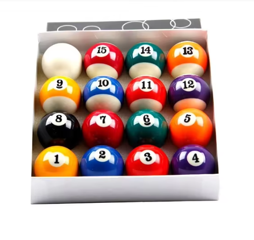 High quality 57.2mm resin pool ball set nine ball game price