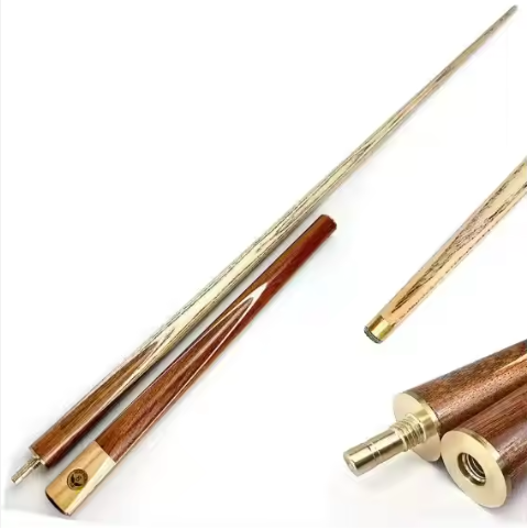 57 inch 145cm ash wood billiard cue with 10mm cue tip stainless steel snooker cue single construction