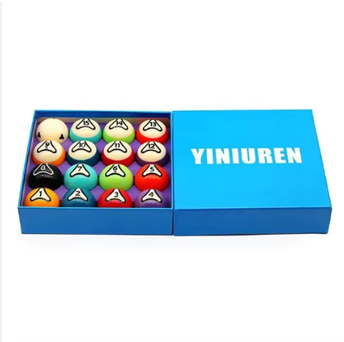 High quality 2-1/4 "57.2mm resin material billiard set, hot selling billiard balls, including sports cue ball