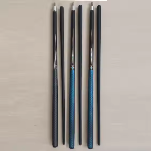工厂供应手工3/4碳纤维池球杆杆58英寸台球球杆不锈钢接头枫木对接套筒13毫米尖端