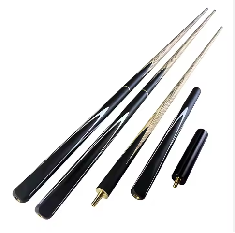 批发3/4球杆灰木斯诺克棍与10毫米尖端和延长球杆斯诺克和台球运动员