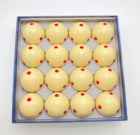 2 1/4\”树脂6红点主球57mm磁性主球，用于台球产品