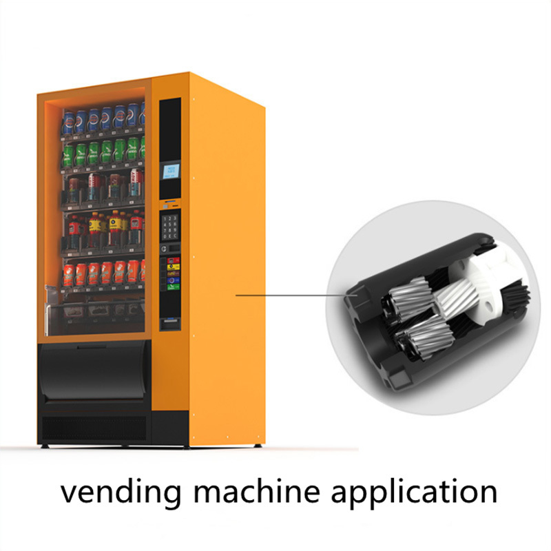 Plastic gearbox for vending machine