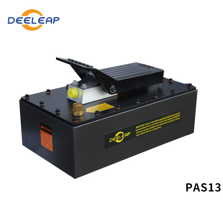 Pedal-driven pneumatic hydraulic pump