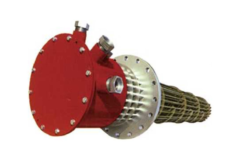 Flange cluster electric heater