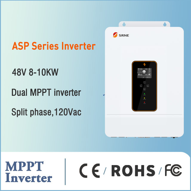 SRNE ASP48100U200-H 8-10kw Hybird Inverter 110V/208V/240Vac Split Phase Solar Inverter