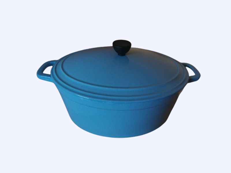 Enamel cast iron dutch oven 7QT-Oval