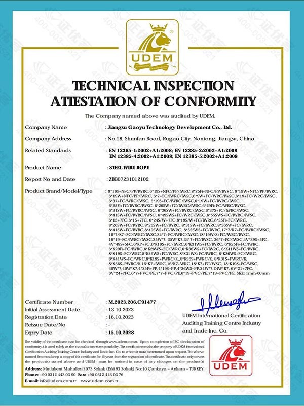CE Certificate CE Certificate