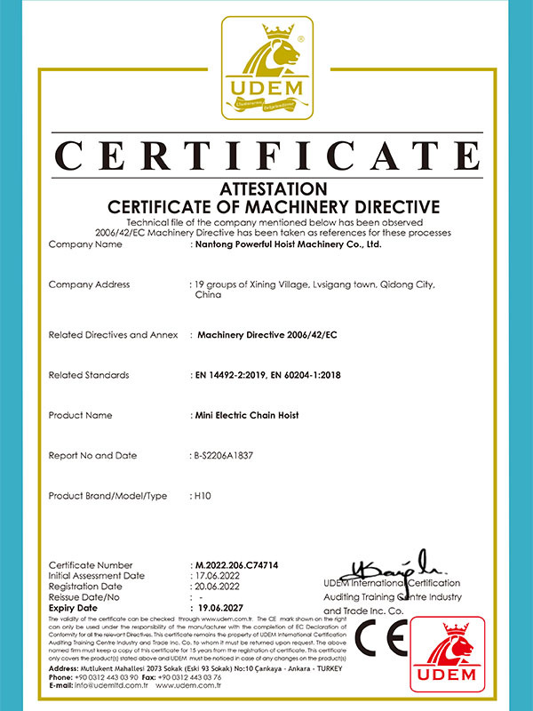C74714 certificate