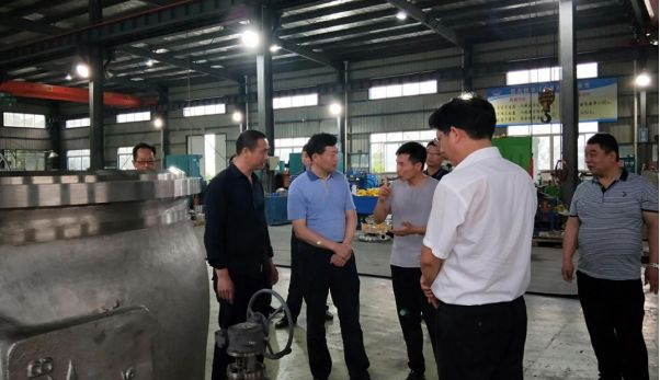 宜昌市常务副市长陈惠霞莅临湖北泰和石化设备有限公司进行视察