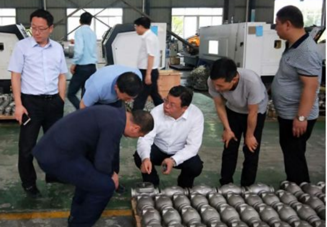 宜昌市常务副市长陈惠霞莅临湖北泰和石化设备有限公司进行视察