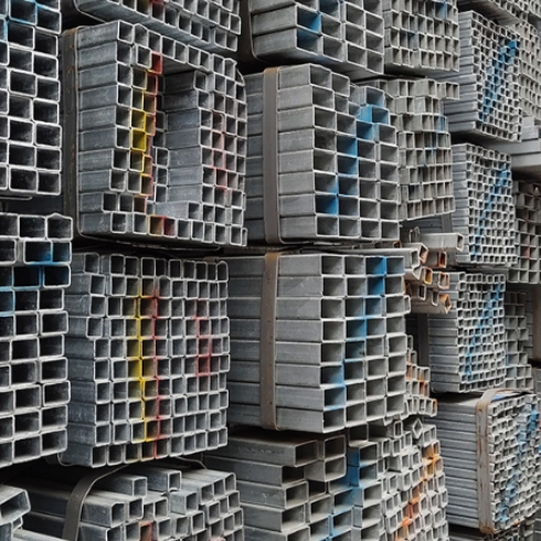 ASTM A500 Q235 Mild Steel Profile Galvanized square Hollow Section Iron Pipe/steel Hollow square bar