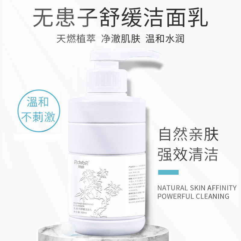 源頭工廠榮妍無患子舒緩潔面乳溫和水潤凈澈肌膚天然植萃深入清潔現(xiàn)貨可定制