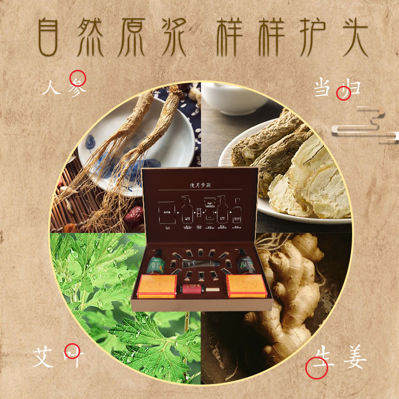 草本精粹 古法制品頭道茗湯按摩養生套盒