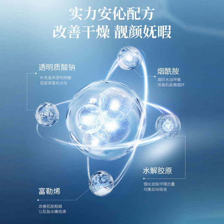 美白補水套盒 工廠定制美容院二裂酵母面部修護組合套OEM代工廣州美容院套盒廠家