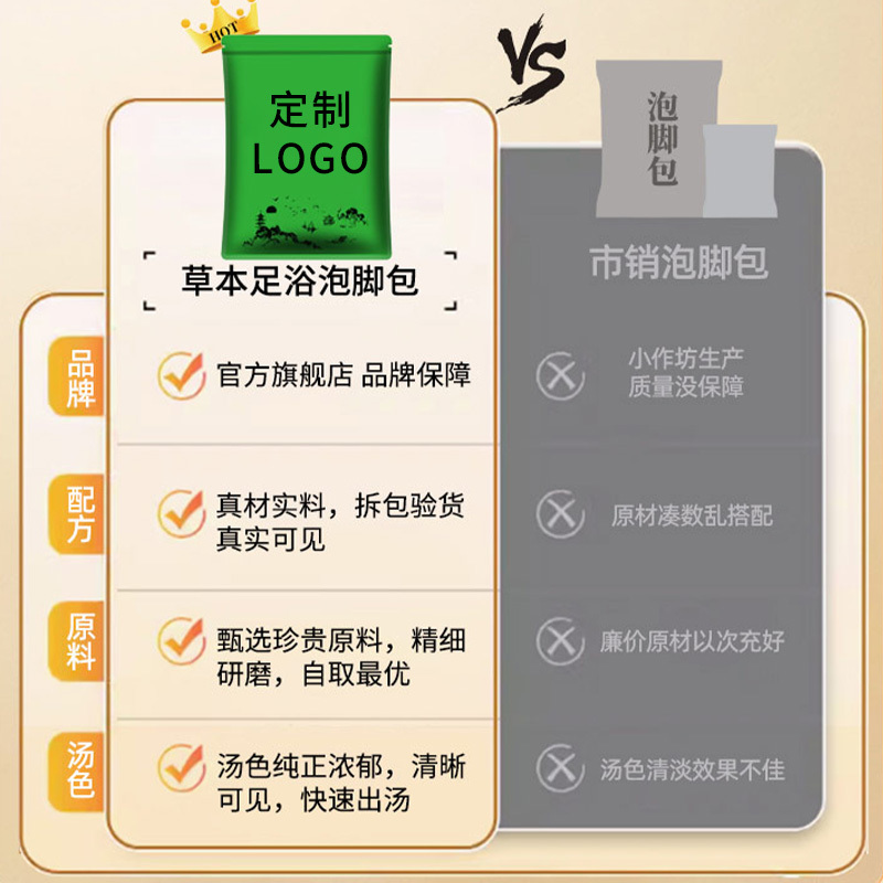 草本足浴泡腳包廠家供應代加工OEM 貼牌批發定制