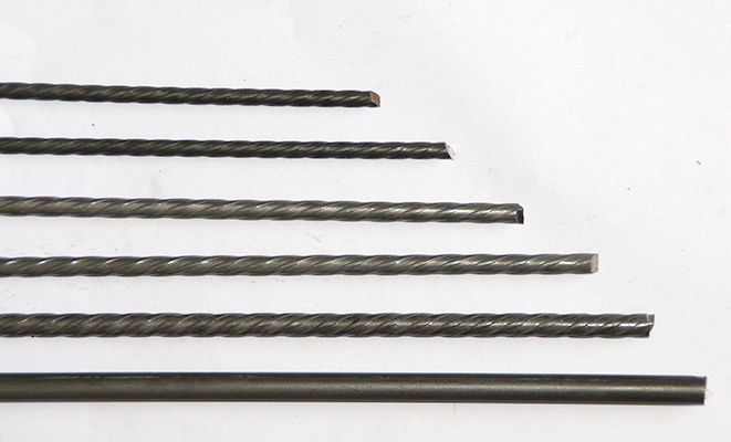 Prestressed spiral ribbed steel wire