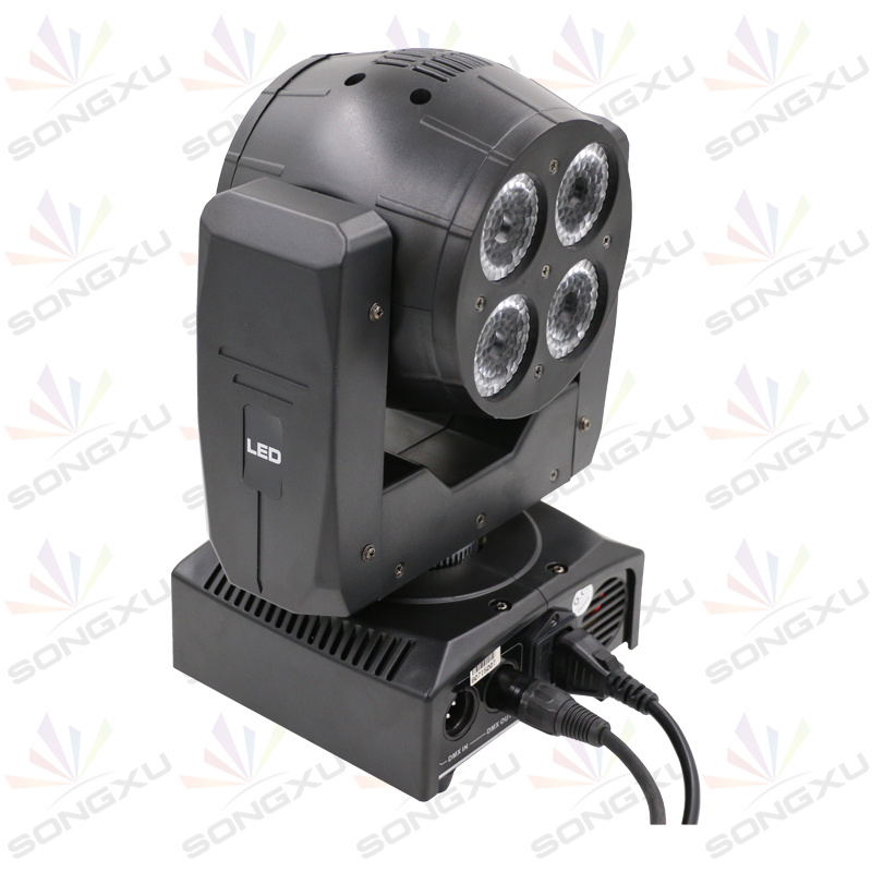 Double Face 4x15w 4in1 RGBW+1x40W RGBW 4in1 DMX Moving Head Light