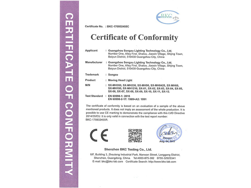 BKC-170802455C-LVD Certificate
