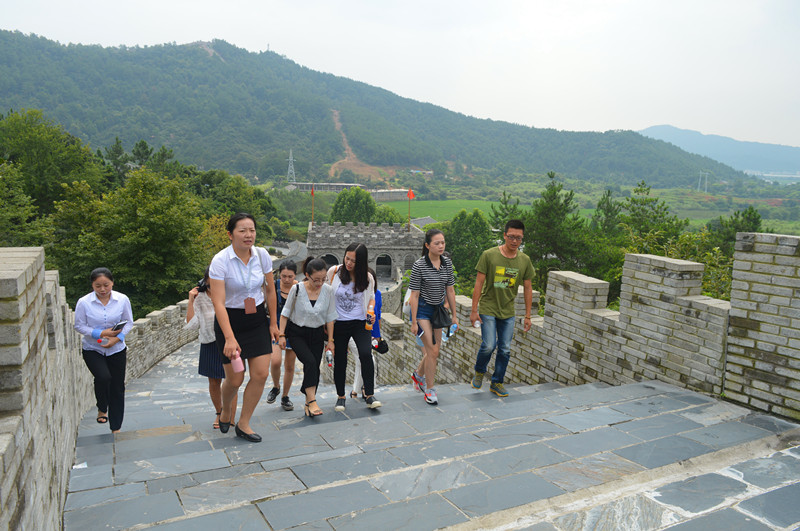 After arriving at the scenic spot, members of the Greenland 303 Sightseeing Office, accompanied by the person in charge of the scenic spot, visited the Guishiling Leisure Agriculture Sightseeing Corridor, which is known as the "Nanchang Small Great Wall", and gave a high evaluation of our scenic spot in terms of planning, construction and environmental sanitation.    
