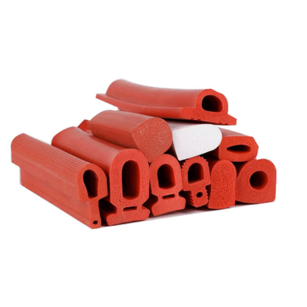 D shape red foam silicone rubber extrusion sealing strip