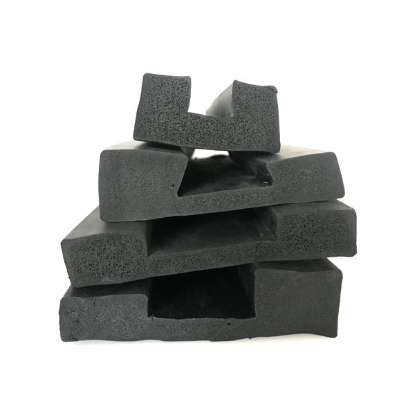 Special-shaped sponge rubber seal profile