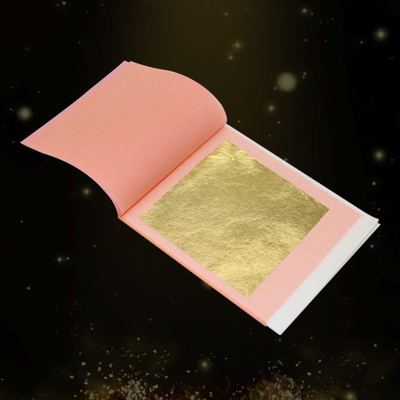 8*8cm Transfer Foil Craft Art 24k Genuine Gold Foil Gilding Paper Real Gold Leaf Sheet for Buddha statue
