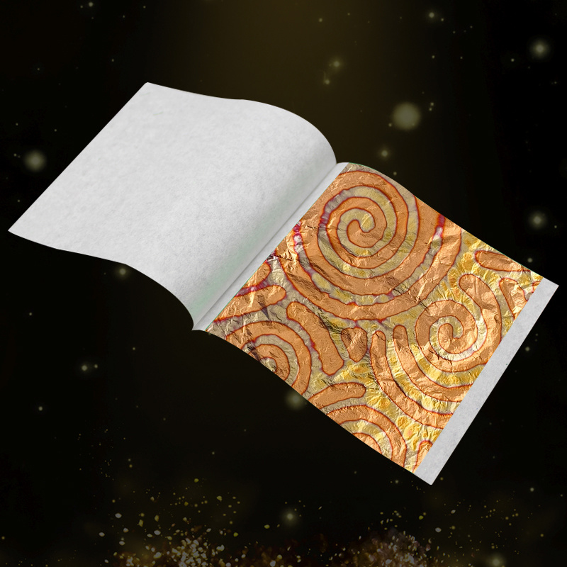 14×14cm #25 Italian variegated gold leaf