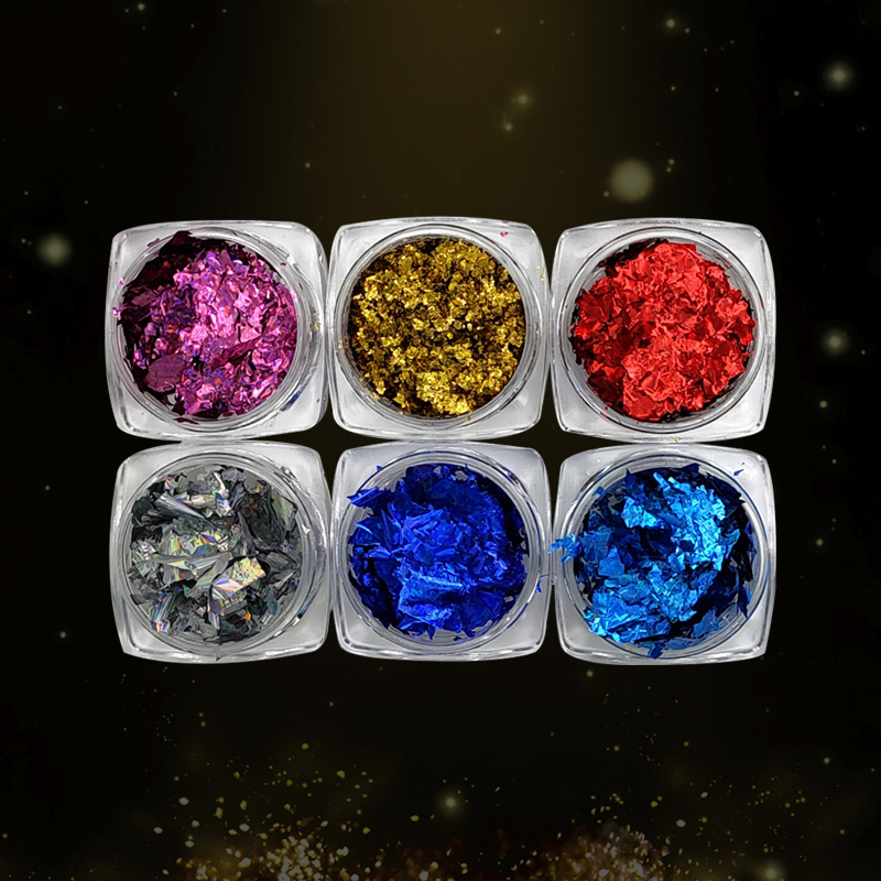 Jinsheng Taiwan shiny laser flake 3gram/jar nail decoration