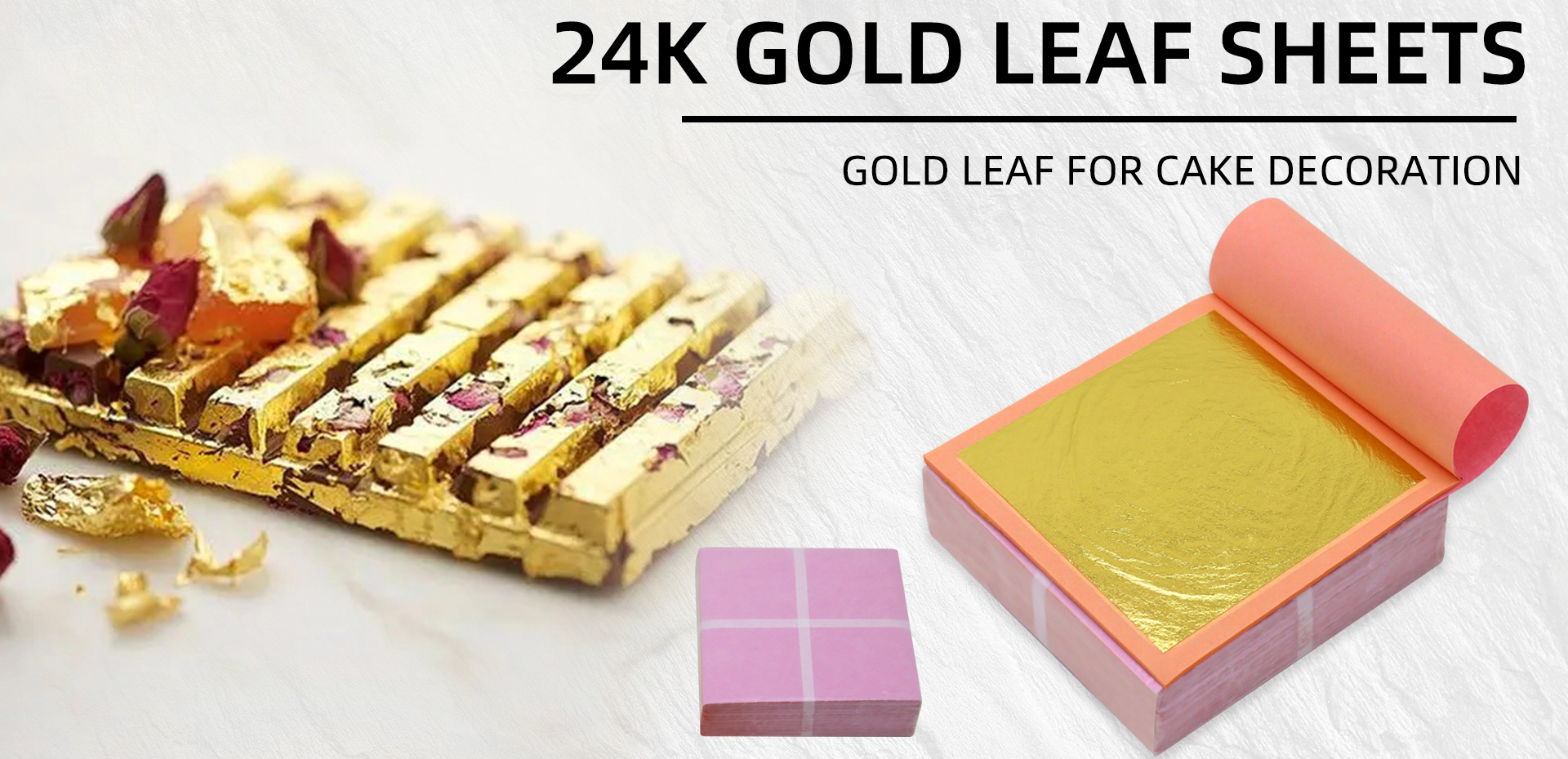 24k edible gold leaf flakes